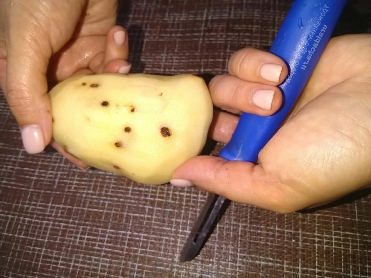 Почти вся картошка была такой