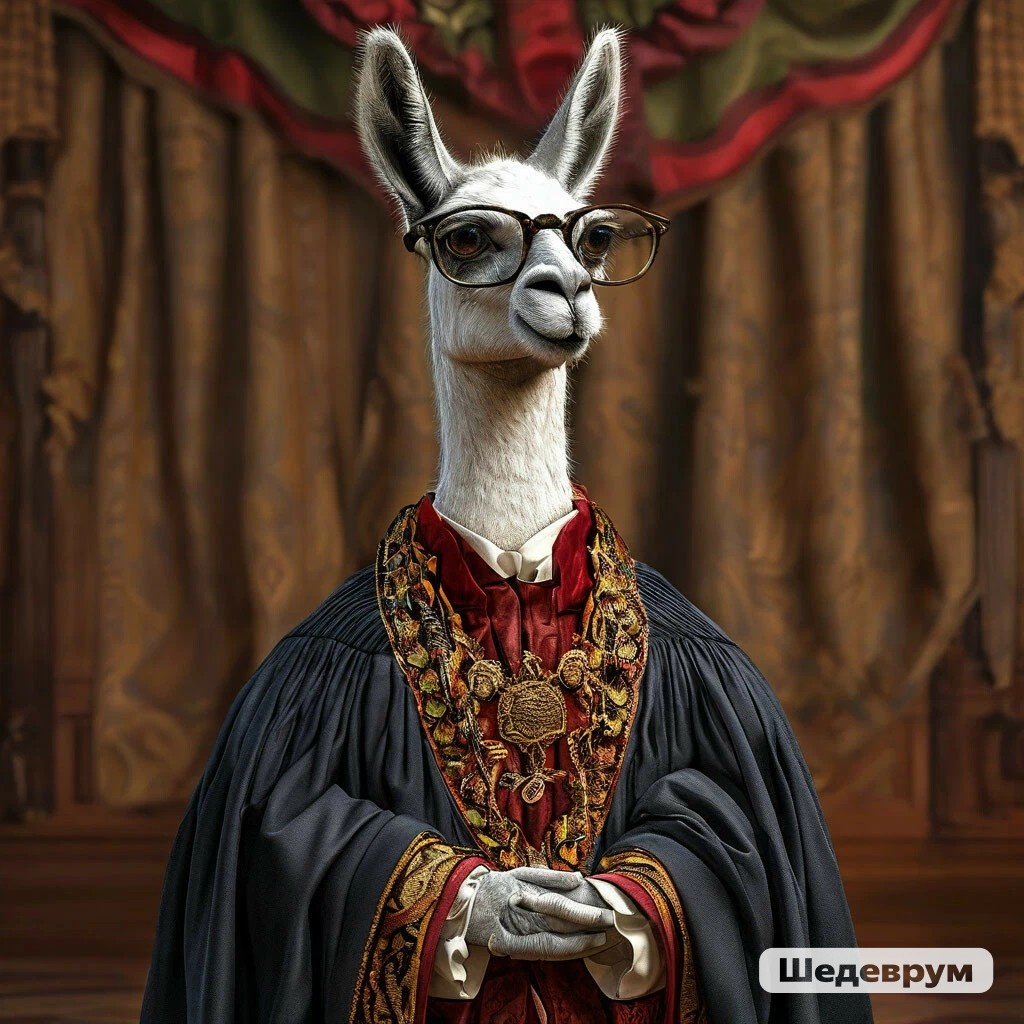 Вот такая Лама сегодня у нас, благодаря Шедевруму