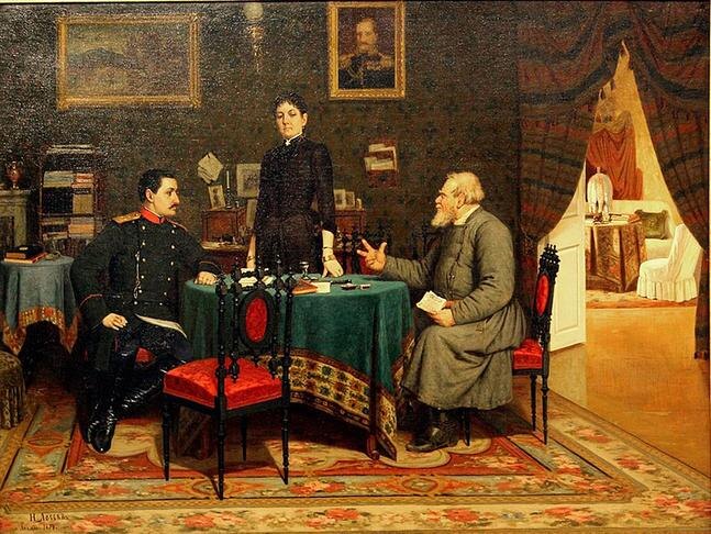 Фото: Картина Николая Лосева «Раздел наследства» (1894 год)