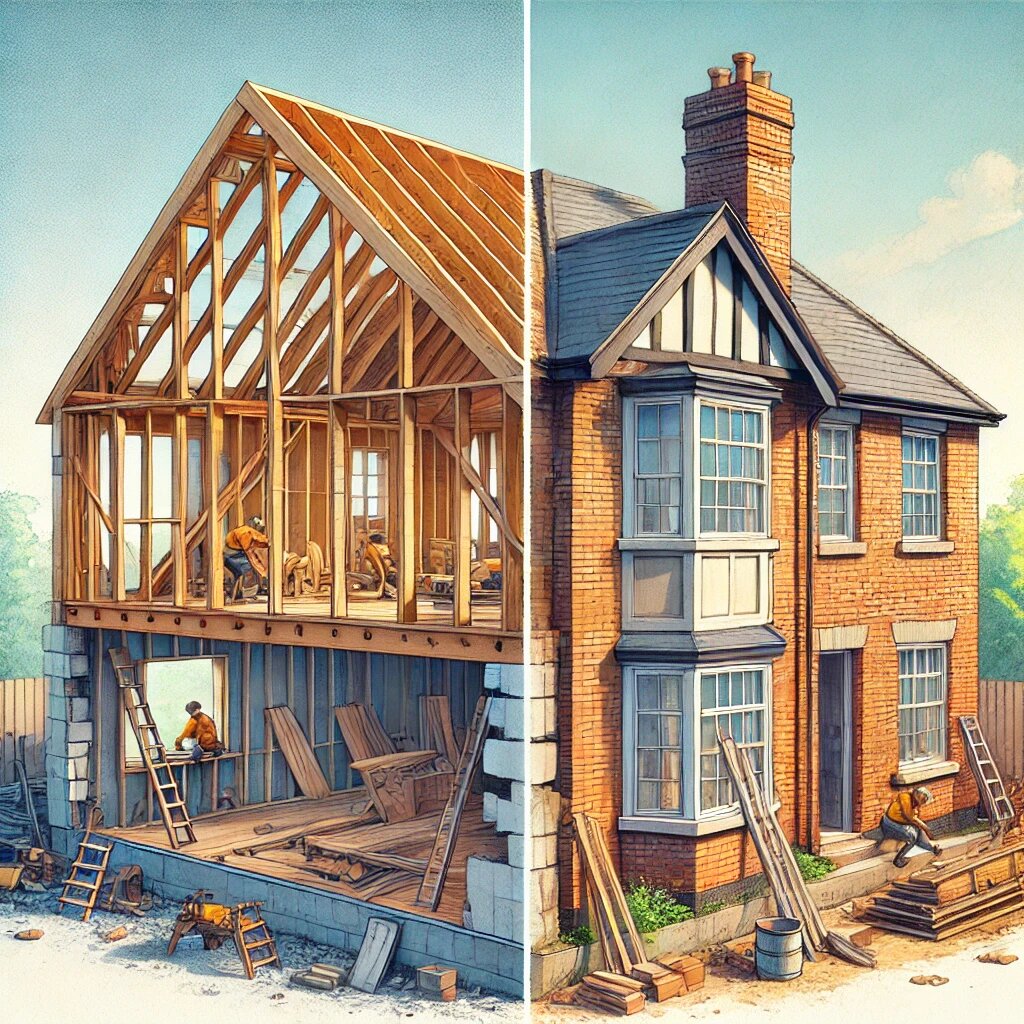 Илюстрация дома - КАРКАСНЫЙ или КИРПИЧНЫЙ?