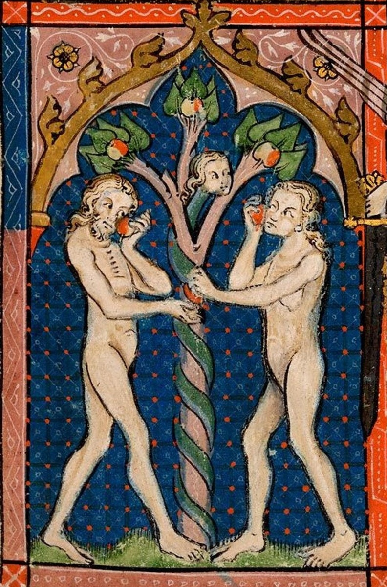 ▪️Миниатюра из средневековой рукописи. 