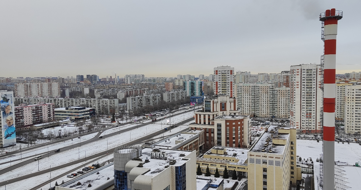 Люберцы, зимняя атмосфера высоток 