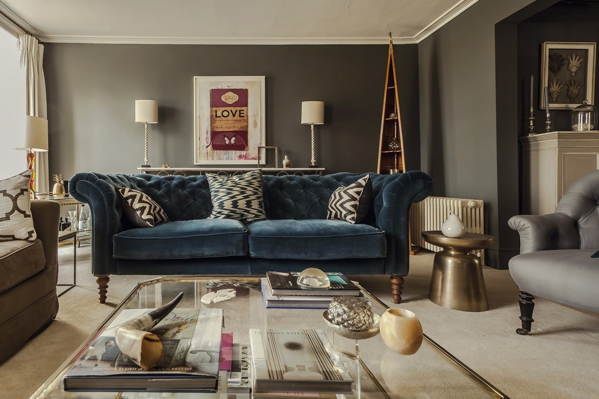 Дизайн интерьера в английском стиле (фото: divan.ru)