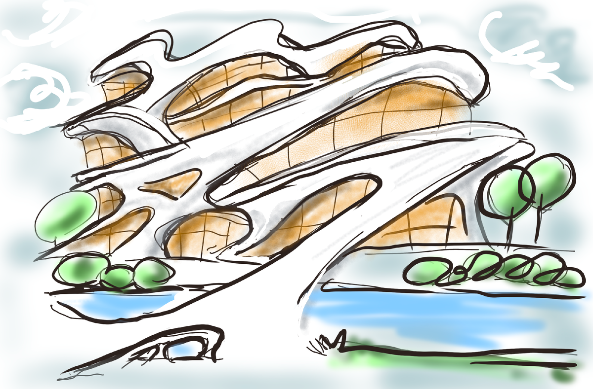 Вдохновением к рисунку послужила картинка с сайта consumer.huawei.com.