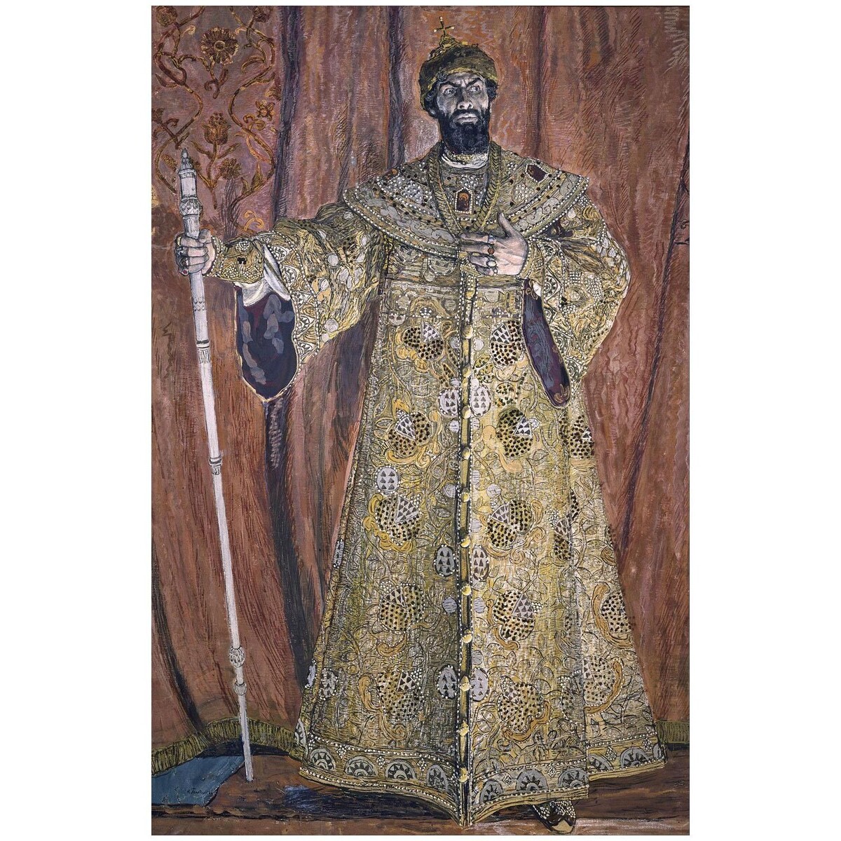 Александр Головин. Ф.И. Шаляпин в роли Бориса Годунова. 1912. Русский музей