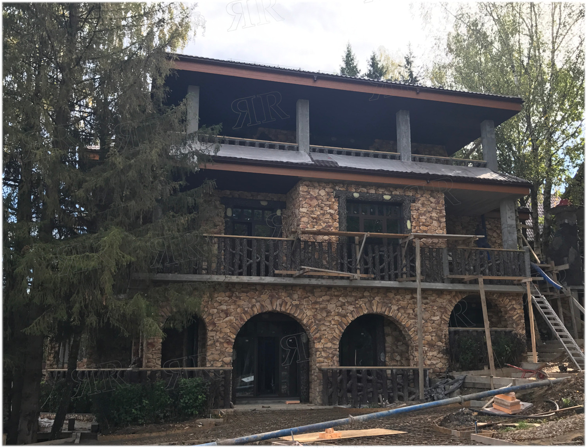 Реализованные проекты компании Ярмак - Калужская обл., КП Берендеево царство, остекление коттеджа
