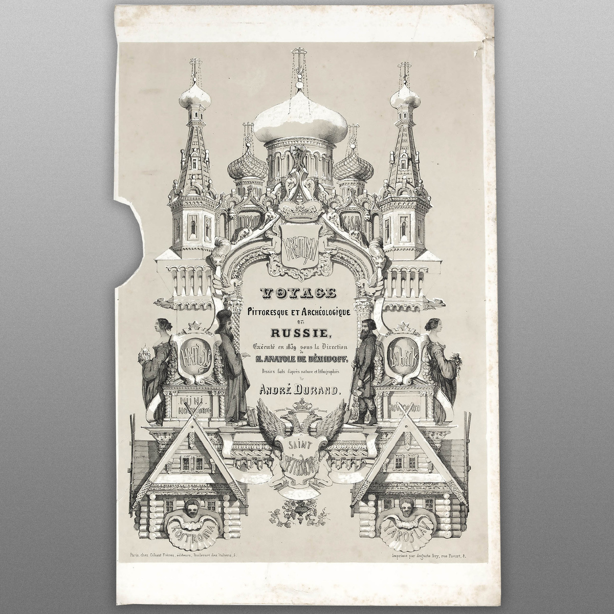 Андре Дюран, титульный лист к литорграфичм