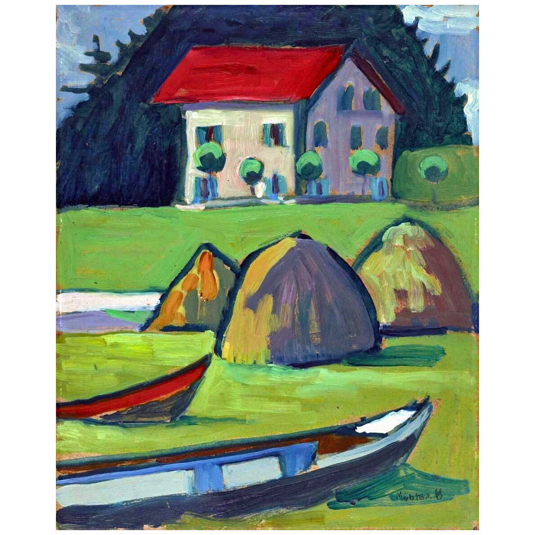 Gabriele Munter. Fisherman House. 1908. Princeton Art Museum