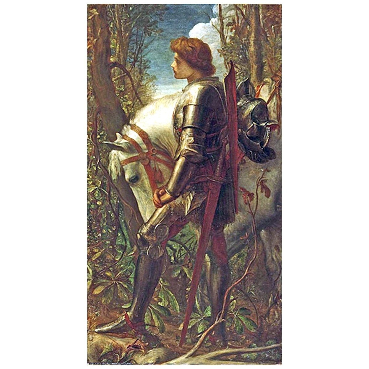 George Watts. Sir Galahad. 1860. Harvard Art Museum