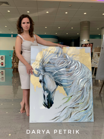 Картина, с которой я дебютировала на выставке.