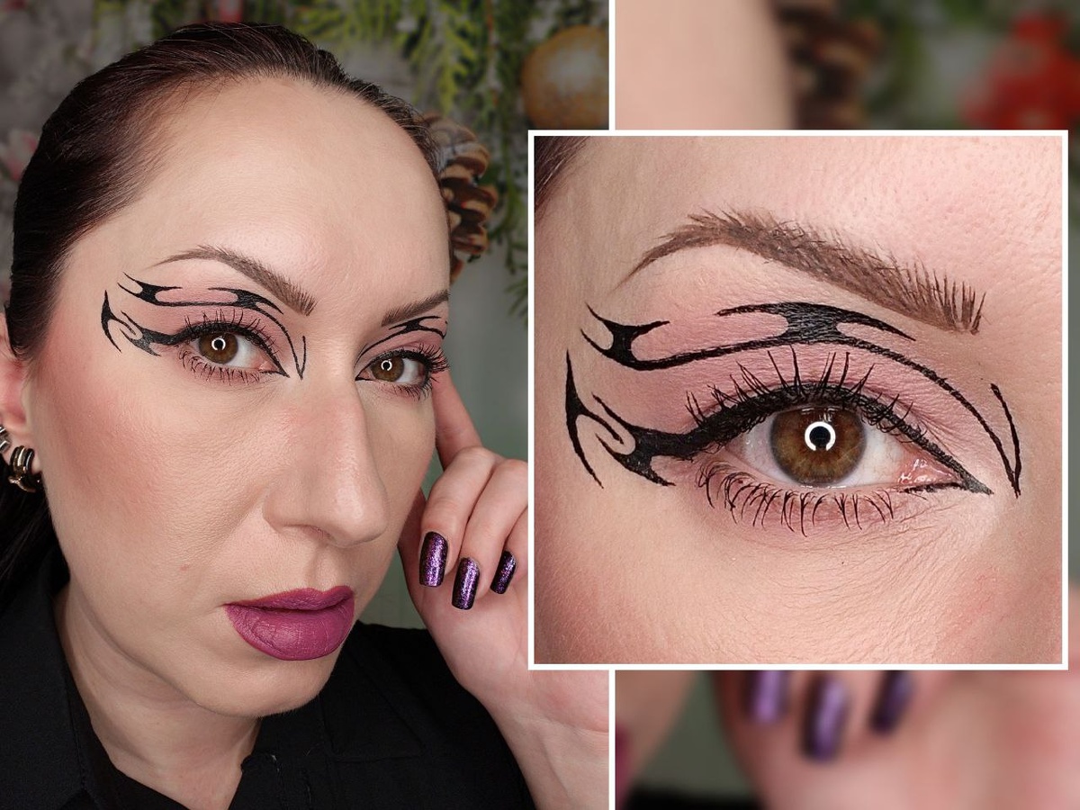 Макияж с использованием туши и подводки Manipula от Influence Beauty