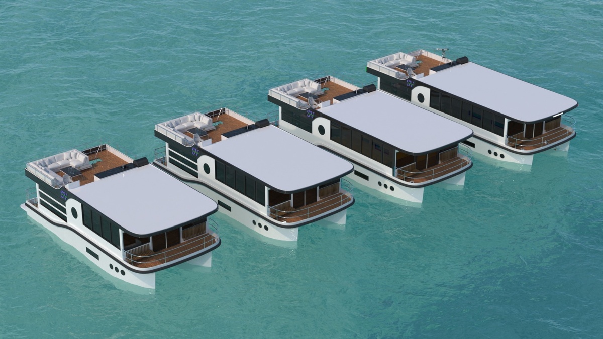 морские хаусботы Sea Voyager от 13 до 16 метров длиной и 6 метров шириной