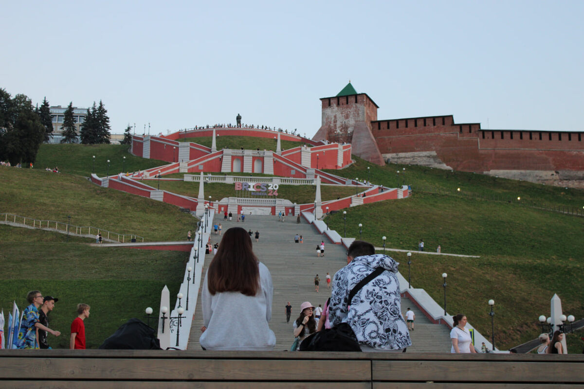 Чкаловская лестница в Нижнем Новгороде. Фото автора