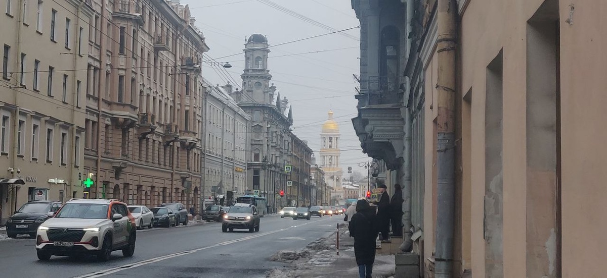 Санкт-Петербург, Загородный проспект д. 28. Направо во дворе флигель, в котором проживала семья Н.А. Римского-Корсакова. Фото автора