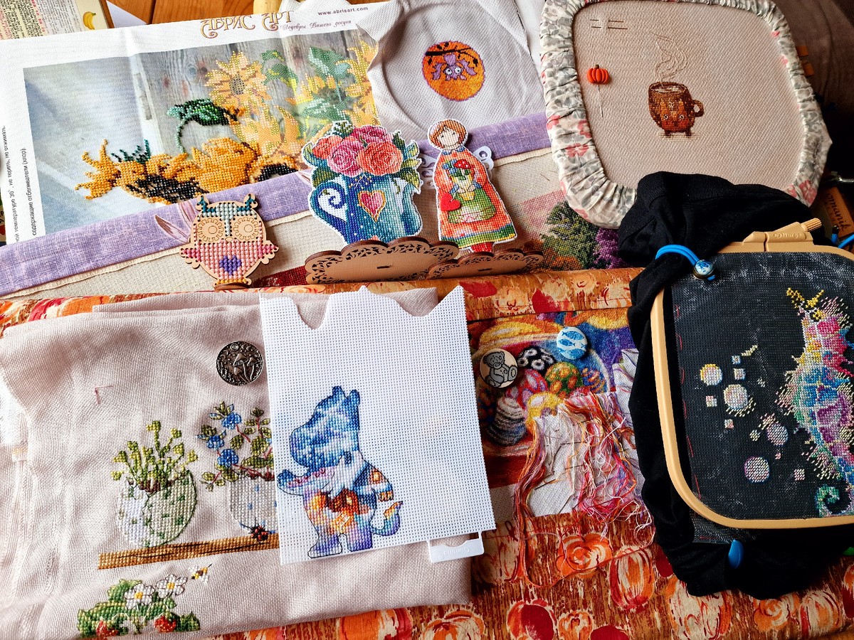 Все вышивальные процессы января