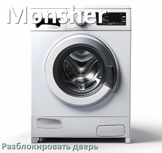 
Как открыть дверь стиральной машины Monsher если она не открывается после стирки и заблокирована
