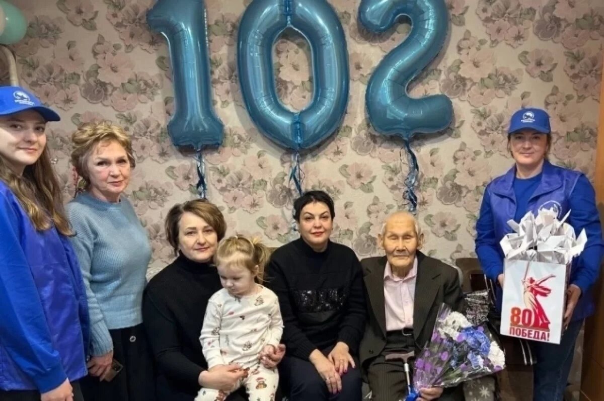    Красноярский ветеран Сталинградской битвы отметил 102-летие