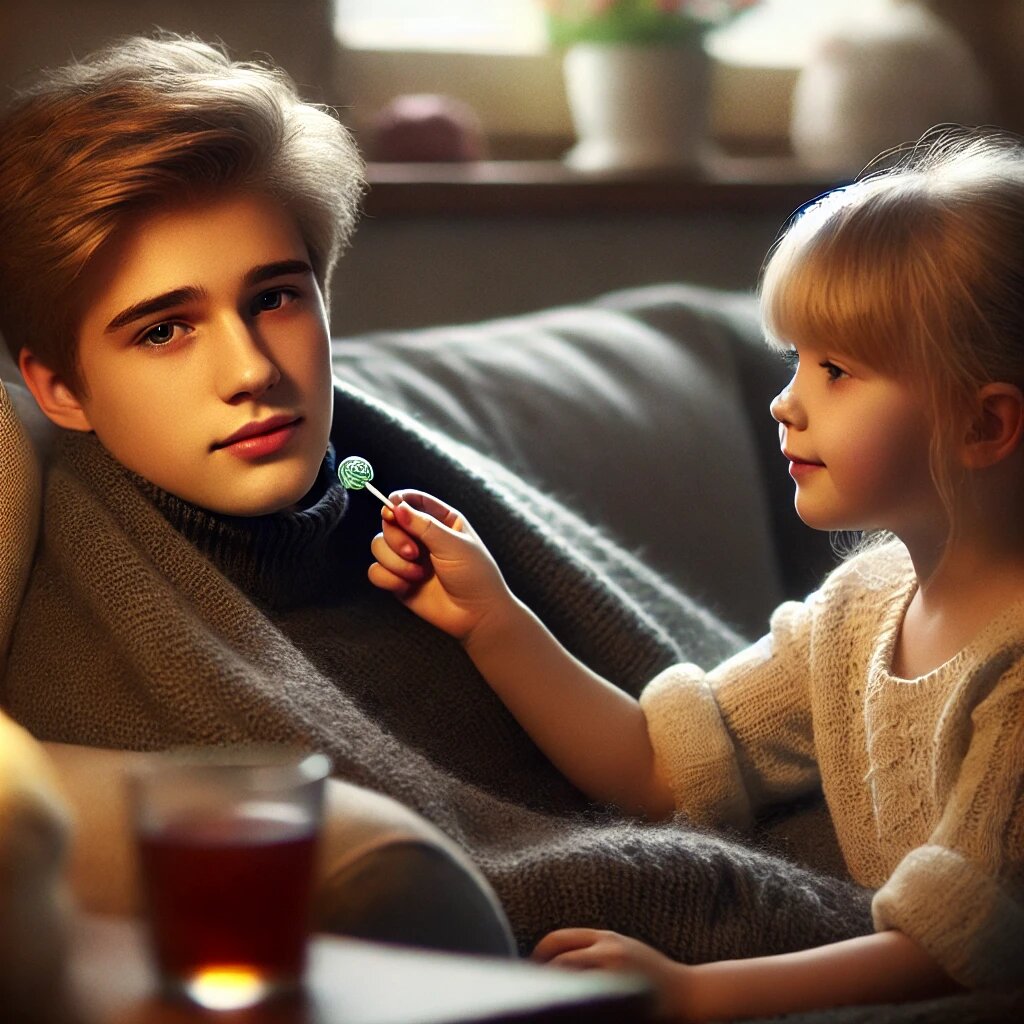 Сашенька лечит Витьку