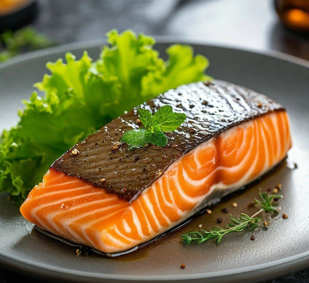 Лосось полезен для красоты волос