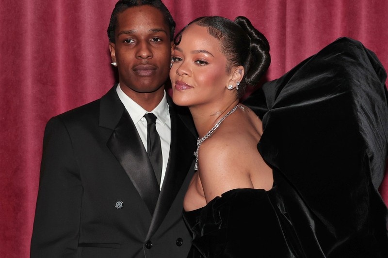 Рэпер Rocky с супругой певицей Рианной