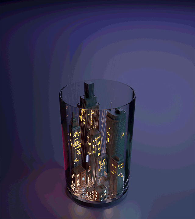 ЗД-графика обложки Ноября