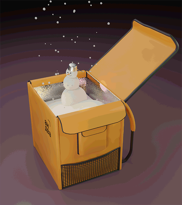 3Д-графика обложки месяца Декабрь