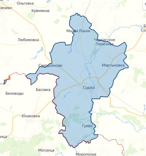 Приграничье курская область на карте