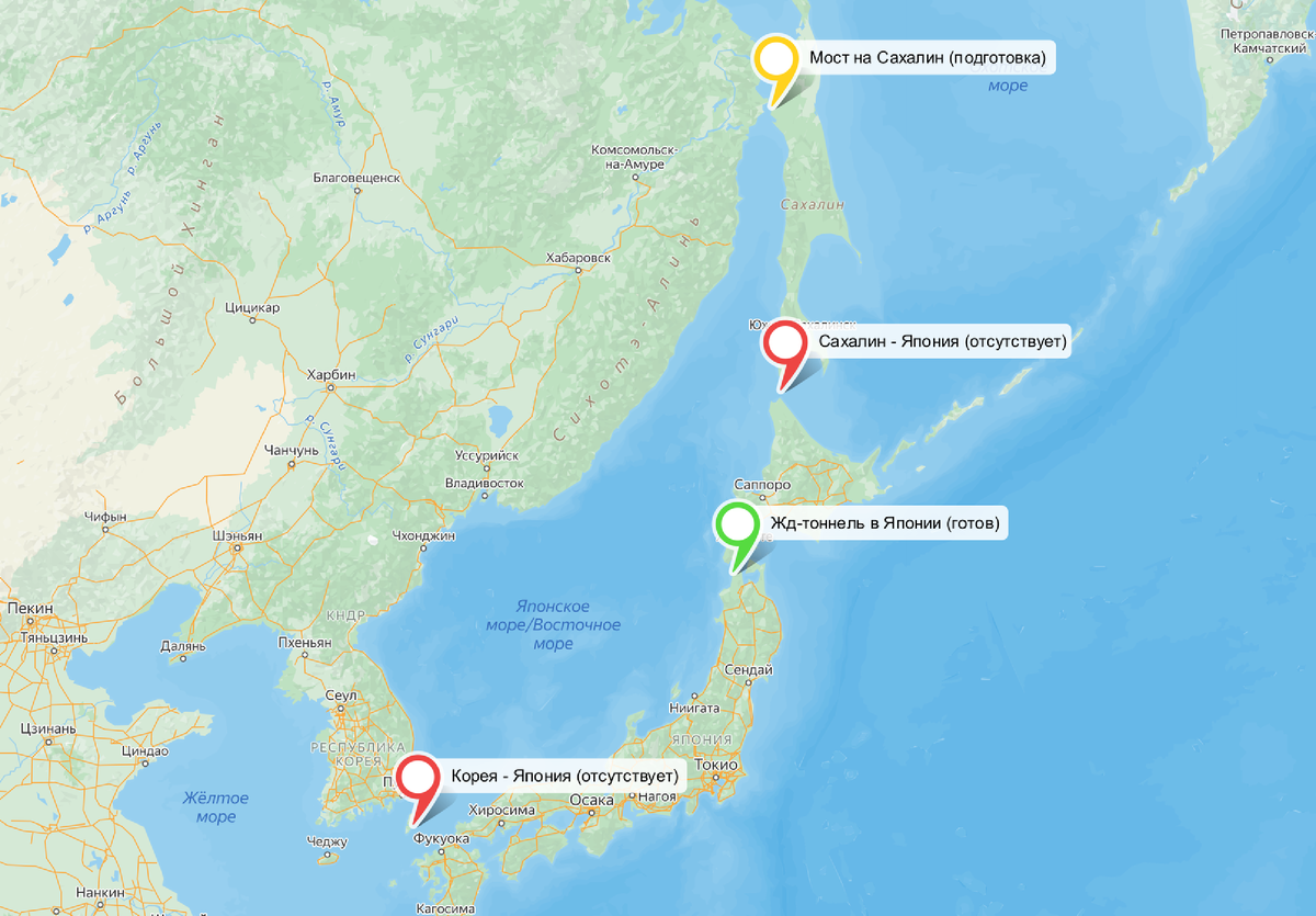 Сахалин - Япония - Корея Ю - Корея С - Владивосток 