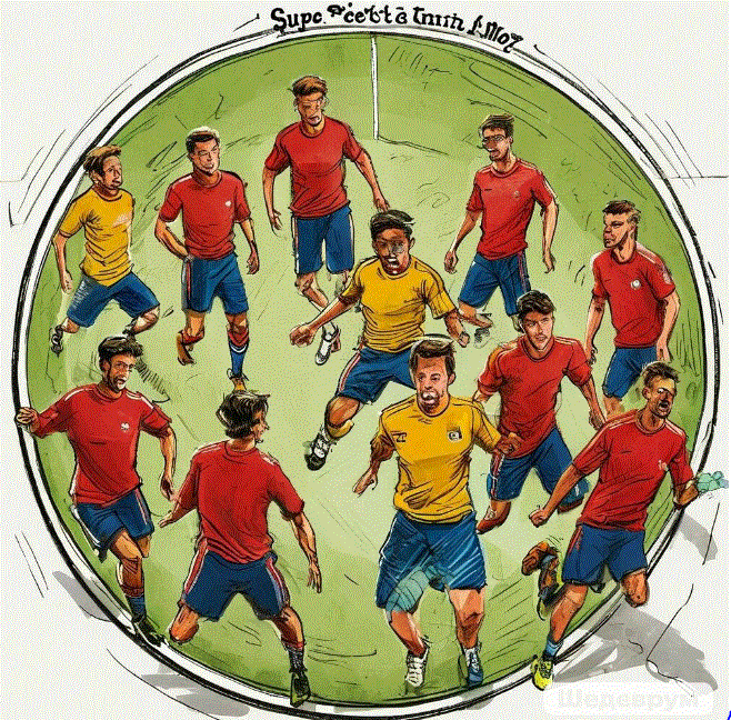 Так ИИ видит тренировку футболистов.