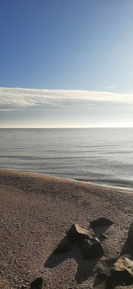 Забежала поздороваться с морем 