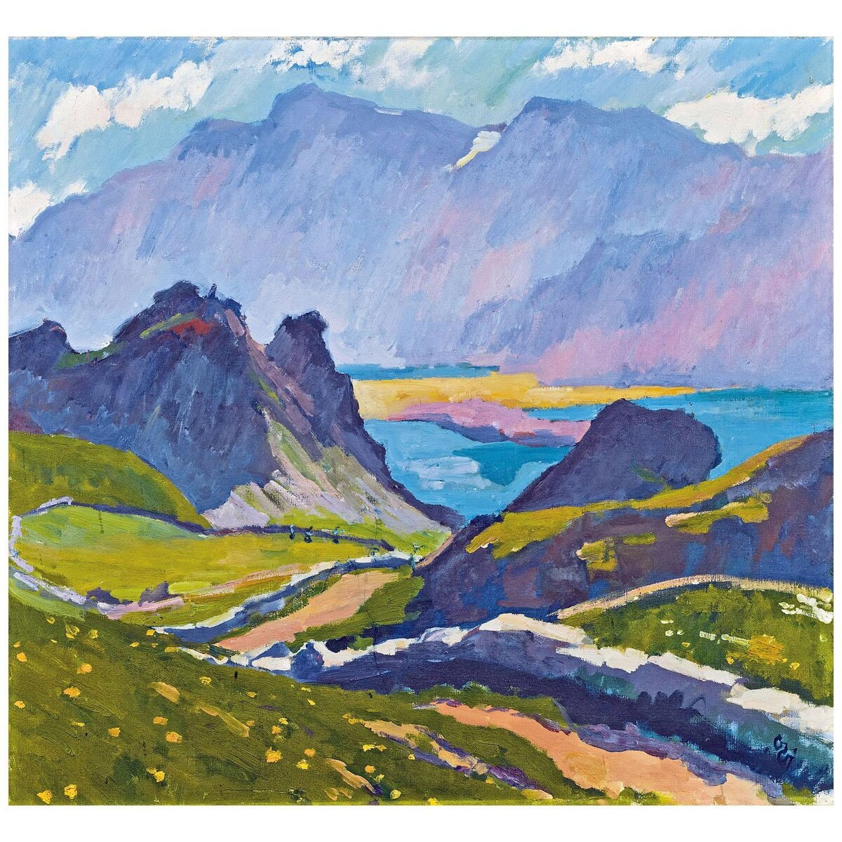 Giovanni Giacometti. Grevasalvas. 1927. Galerie Aktuaryus Zürich