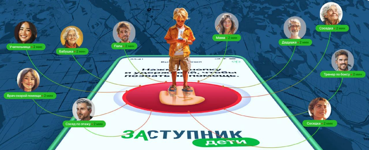 "Заступник" - абсолютно бесплатное мобильное приложение для безопасности детей