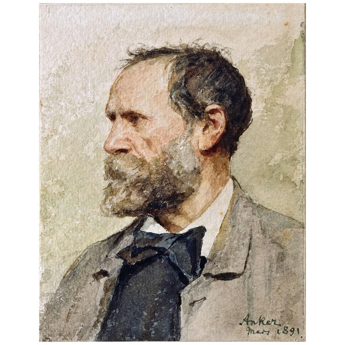 Albert Anker. Selbstbildnis. 1891