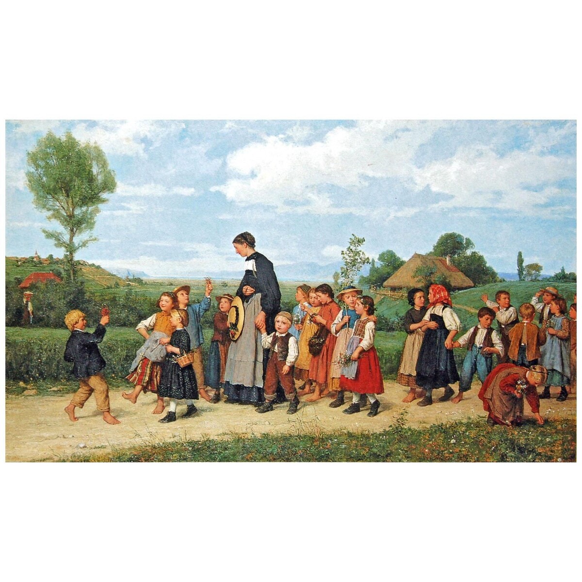 Albert Anker. Schulspaziergang. 1872. 