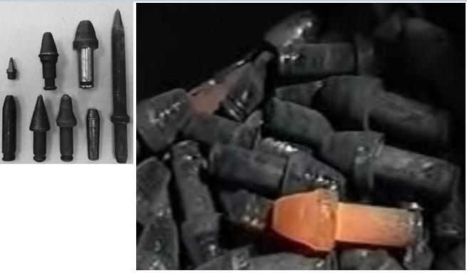 Варианты формы прокатываемых резцов, зубков, пик