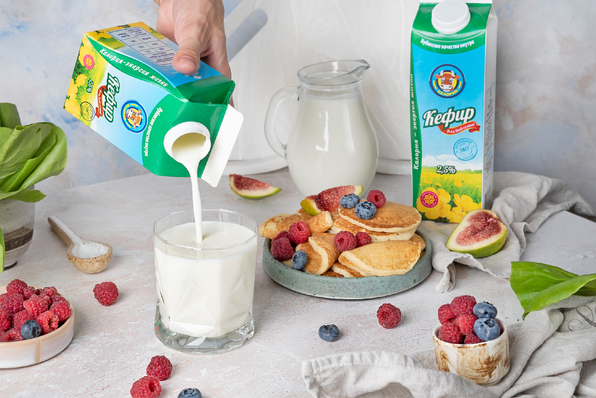 Ассортимент молочных продуктов фирмы «Калория»