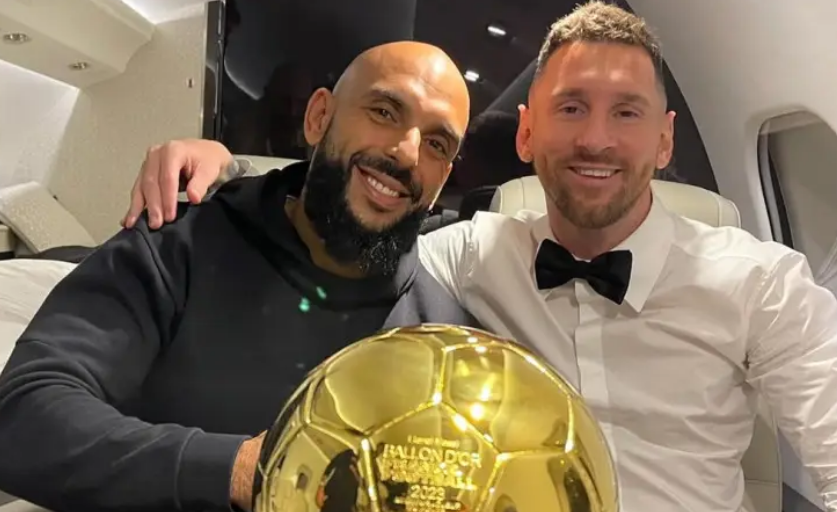 Лионель Месси и его знаменитый телохранитель Ясин Чуэко. Фото: соцсети