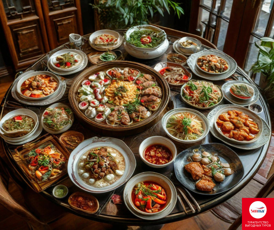 8 направлений китайской кухни: гастрономическое путешествие по Поднебесной. Картинка создана при помощи ИИ.