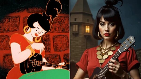 Атаманша из «Бременских музыкантов» стала знойной красавицей. Фото © Кадр из мультфильма «Бременские музыканты», режиссёр Инесса Ковалевская, сценарий Якоб Гримм, Вильгельм Гримм, Василий Ливанов и др. / Kinopoisk, © Instagram (признан экстремистской организацией и запрещён на территории Российской Федерации) / multi_reality1atomic:embed 1
