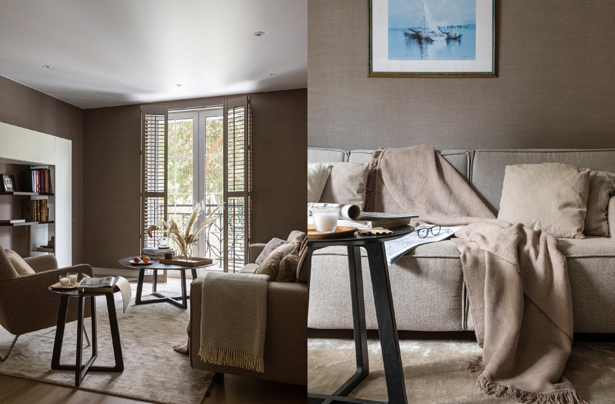 Дизайнер Елена Пиганова, обои Cheviot из коллекции Shade от бренда Loymina