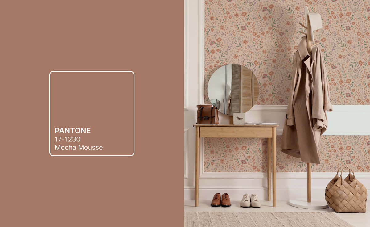 Обои LOYMINA Group в оттенке Mocha Mousse от Pantone