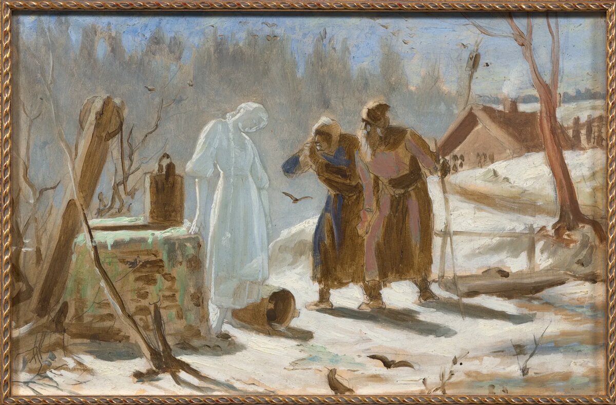 Василий Перов. Тающая Снегурочка. 1879 г. Государственная Третьяковская галерея