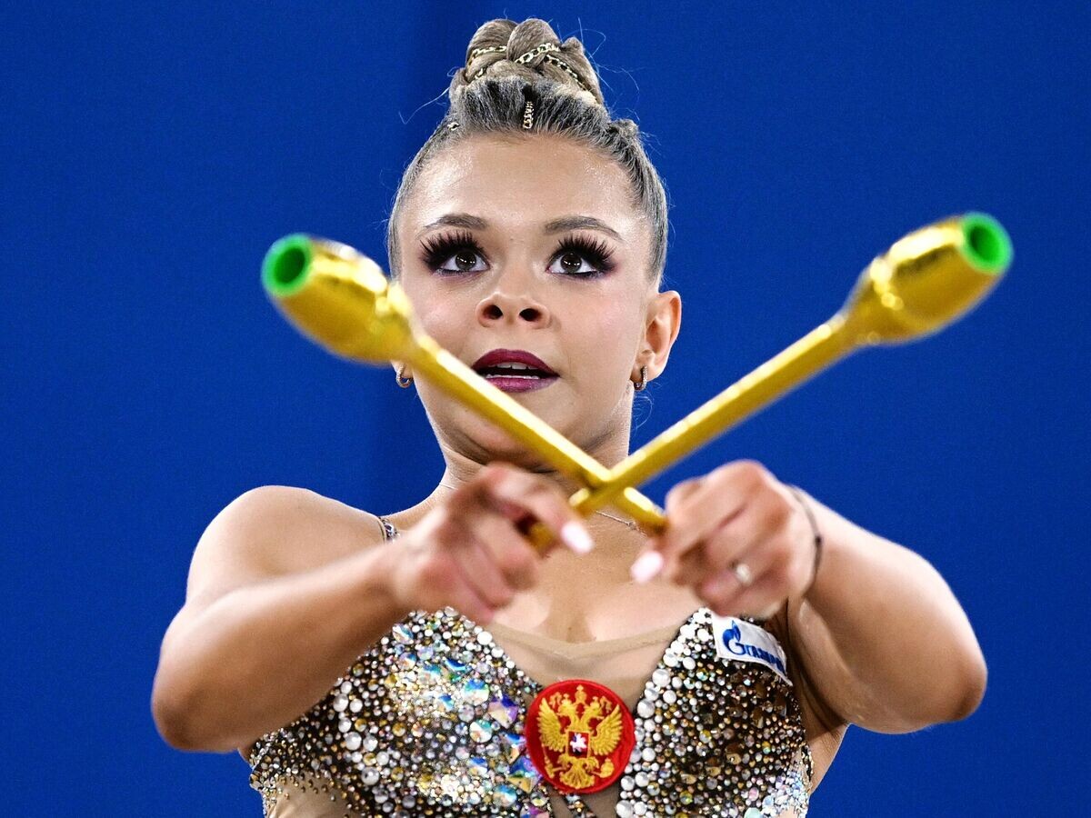    Гимнастка Анна Попова© РИА Новости / Владимир Астапкович