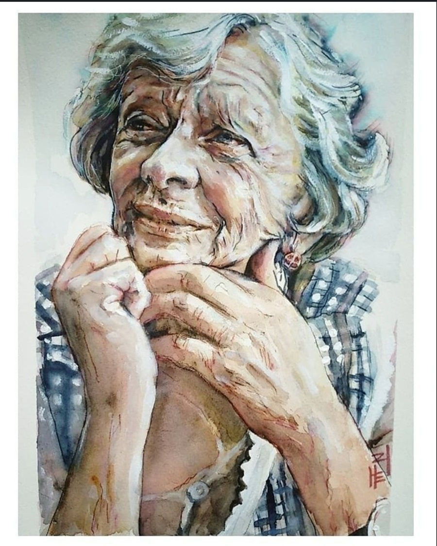 Конкурсная работа Натальи Ефремовой «Портрет Татьяны Пельтцер»