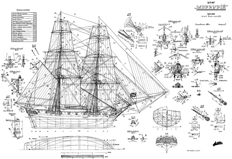 Чертёж для моделистов