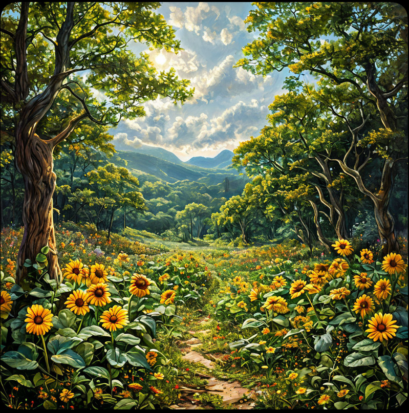 Опушка леса…..