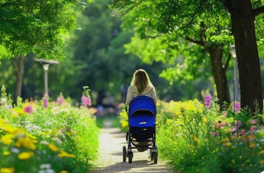 Прогулка в летнем парке.
