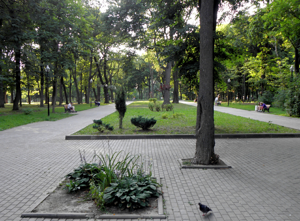 Облагороженное пространство верхней (Перекопской) части Рогожинского парка.