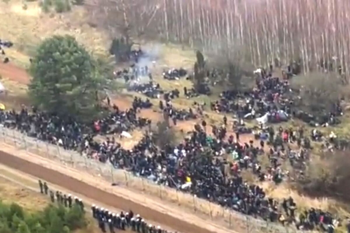    Критическая ситуация на белорусско-польской границе