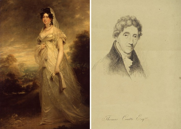 Мачеха Анджелы Харриет Меллон и дед Томас Куттс